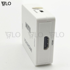 Box Chuyển VGA Sang HDMI HD Mini, Bộ Adapter Chuyển VGA Ra HDMI