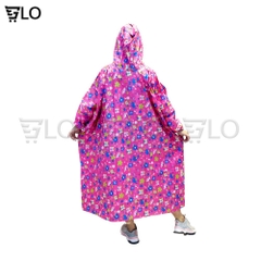 Áo Mưa Bít Sườn Không Xẻ Tà Vải Dù Tiện Lợi