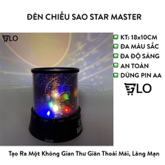Đèn Chiếu Sao Star Master Dùng Pin AA (Đèn Size Lớn)