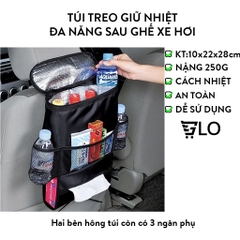 Túi Treo Giữ Nhiệt Đa Năng Sau Ghế Xe Hơi Tiện Lợi