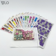 Bộ Đồ Chơi Cờ Lô Tô Giấy Và Gỗ Bingo Lotto Việt Giải Trí Ngày Tết
