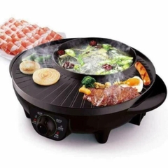 [Hỏa Tốc HCM] Bếp Lẩu Nướng Tròn Kiểu Hàn Quốc 2 In 1