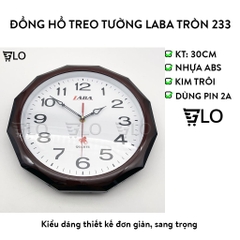 Đồng Hồ Treo Tường Laba Tròn 233