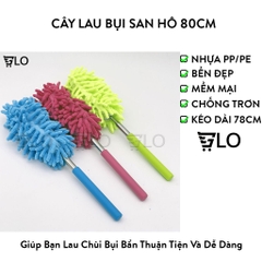Cây Lau Bụi San Hô 80cm, Chổi Quét Bụi Kéo Dài Thu Gọn Tiện Lợi
