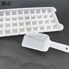 Khay 36 Viên Đá Và Xẻng Đá Tiện Lợi Để Tủ Lạnh, Nhựa Cao Cấp – Nhỏ Gọn, Vệ Sinh, Siêu Tiện Lợi