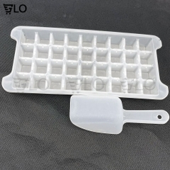 Khay 36 Viên Đá Và Xẻng Đá Tiện Lợi Để Tủ Lạnh, Nhựa Cao Cấp – Nhỏ Gọn, Vệ Sinh, Siêu Tiện Lợi