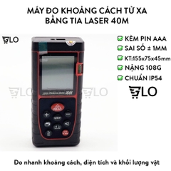 Máy Đo Khoảng Cách Từ Xa Bằng Tia Laser 40m, Thước Đo Laze 40m, Đo Chính Xác Tuyệt Đối, Tiện Dụng