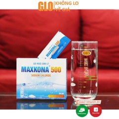 Hộp 30 Gói Muối Sinh Lý MAXKONA 500, Gói Pha Để Súc Họng, Súc Miệng, Rửa Mũi Xoang