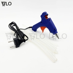 Súng Bắn Keo Nến Silicon Nyleo E20 Loại Nhỏ 20w Có Công Tắc, Máy Bắn Keo Điện Mini, Dụng Cụ Bắn Keo Silicone Loại Bé