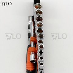 Bộ Cờ Lê Ổ Cắm Ratchet Đa Chức Năng, Bộ Khẩu Tay Vặn 1/4