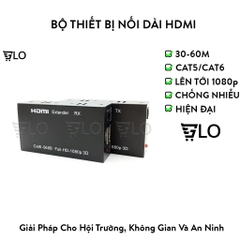 Bộ Thiết Bị Nối Dài HDMI Bằng Dây Lan 30-60m (Hdmi Extender 60m) - Bộ Kích Tín Hiệu HDMI Chống Nhiễu Cực Tốt