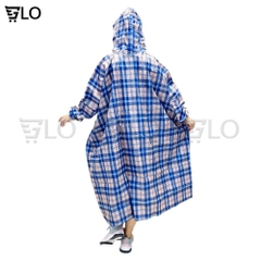 Áo Mưa Bít Sườn Không Xẻ Tà Vải Dù Tiện Lợi