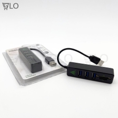 Hub USB Gồm 3 Cổng Usb Kèm Đầu Đọc Thẻ Nhớ SD/TF