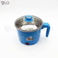 Ca Nấu Mì Không Có Lồng Hấp - Tay Cầm Dọc, Nấu Nước, Luộc Trứng Đa Năng Size 18cm