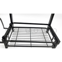 Kệ Đựng Gia Vị 2 Tầng Inox Kích thước 52x32x2.5cm Phủ Sơn Tĩnh Điện Mẫu Mới Để Bàn Cao Cấp