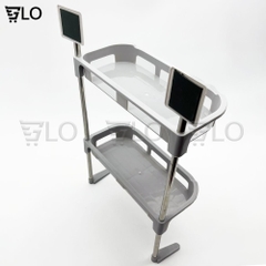 Kệ 2-3 Tầng Đặt Bồn Nhà Tắm, Nhà Bếp Khung Inox, Tiện Lợi và Ngăn Nắp