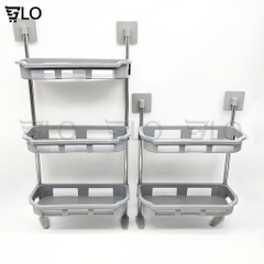 Kệ 2-3 Tầng Đặt Bồn Nhà Tắm, Nhà Bếp Khung Inox, Tiện Lợi và Ngăn Nắp