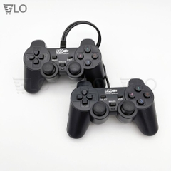 Tay Cầm Chơi Game Đôi Gamepad Có Rung Đen