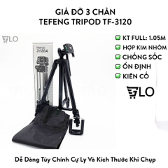 Giá Đỡ 3 Chân Đế Chụp Hình Tefeng Tripod TF-3120 Kèm Kẹp Điện Thoại, Máy Ảnh Chuyên Nghiệp