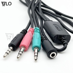 Cáp Livestream 3 Đầu Chuẩn Kết Nối Điện Thoại Android/Iphone Với Soundcard