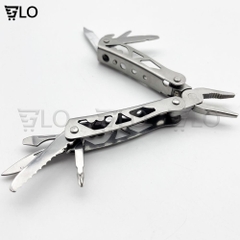 Kềm Thép Đa Năng 11.5cm, Gồm Tua Vít, Cưa, Dao, Dũa, Dùi, Mở Nắp Chai,..., Nhỏ Gọn Phù Hợp Đi Phượt