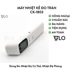 Máy Nhiệt Kế Đo Trán Hồng Ngoại Điện Tử Infrared Thermometer CK- T1803/CK-1502, Súng Bắn Nhiệt Độ Đo Tai Cho Bé