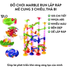 Đồ Chơi Lắp Ráp Mê Cung 3 Chiều, Thả Bi Marble Run Cho Bé