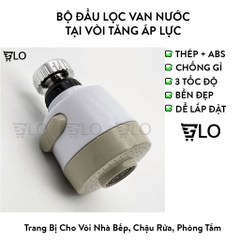 Bộ Đầu Lọc Van Nước Tại Vòi Tăng Áp Lực, Điều Chỉnh 3 Tốc Độ, Tiết Kiệm Nước – Tăng Áp Lực – Lọc Sạch Cặn Bẩn