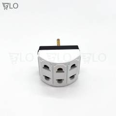 Phích Cắm Điện Chia 1 Ra 5 Lỗ Cắm Chân Tròn