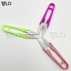 Kéo Bấm Chỉ Nhỏ Gọn Inox Cán Nhựa - 10.5cm, Nhẹ 12gr, Sắc Bén, Tiện Dụng