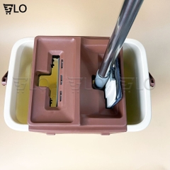 Bộ Cây Lau Nhà 2 Ngăn Kèm Thùng Tự Vắt Tiện Dụng