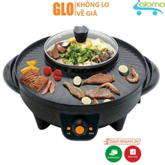 [Hỏa Tốc HCM] Bếp Lẩu Nướng Tròn Kiểu Hàn Quốc 2 In 1