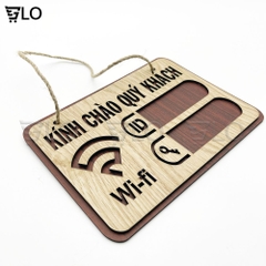 Bảng Gỗ Decor Wifi Password Treo Tường, Trang Trí Homestay, Tạo Điểm Nhấn Độc Đáo Cho Không Gian Của Bạn