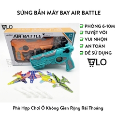 Súng Bắn Máy Bay Air Battle Cho Bé, Đồ Chơi Phóng Máy Bay Lượn Mô Hình Trẻ Em