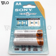 Vỉ 2 Viên Pin Sạc Sony AA(4600mah), AAA(4300mah) CycleEnergy