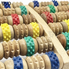 Bàn Lăn Massage Chân Bằng Gỗ Loại 12-16 Thanh