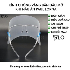 Kính Chống Văng Bắn Dầu Mỡ Khi Nấu Ăn Paul Lorna, Chống Giọt Bắn Tiện Lợi