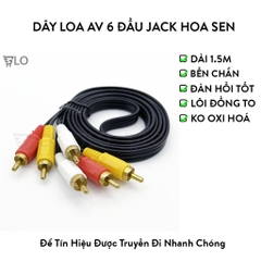 Dây Tín Hiệu Âm Thanh: 3.5 Ra 2 Đầu AV, 4 Đầu AV, 6 Đầu AV - Kết Nối Âm Thanh Hình Ảnh Chuẩn RCA, Siêu Bền, Chống Nhiễu