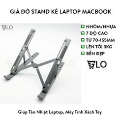 Giá Đỡ Stand Kê Laptop Macbook Có Thể Gấp Gọn Và Điều Chỉnh Độ Cao Theo Nhu Cầu Sử Dụng