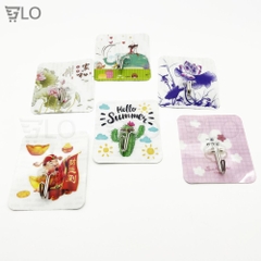 Móc Dán Tường Chịu Lực Hình 3D Ngẫu Nhiên Loại Lớn - Thiết Kế Hiện Đại, Kích Thước 7.5x8.5cm