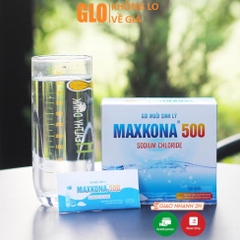 Hộp 30 Gói Muối Sinh Lý MAXKONA 500, Gói Pha Để Súc Họng, Súc Miệng, Rửa Mũi Xoang