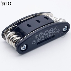 Dụng Cụ Jeep 13 Món Đa Năng Gồm Cờ Lê, Lục Giác, Tua Vít, Sửa Chữa Vá Lốp Xe Đạp