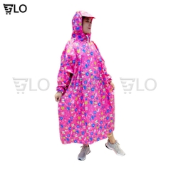 Áo Mưa Bít Sườn Không Xẻ Tà Vải Dù Tiện Lợi