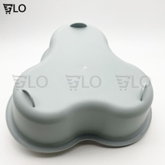 Bộ Rổ Đựng Ăn Lẩu 4 Ngăn 2 Tầng 34x12cm