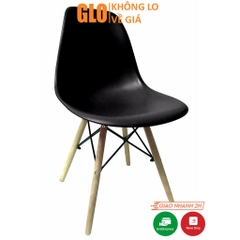 [Hỏa Tốc HCM] Ghế Nhựa Chân Gỗ EAMES Quán Cafe, Phòng Khách