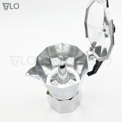 Bình Pha Cà Phê Mini Inox Moka 300ml, Phong Cách Kiểu Ý, Ấm Pha Cafe
