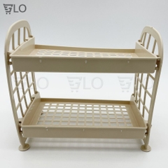 Kệ Nhựa 2 Tầng Mini Đựng Đồ Văn Phòng, Phòng Tắm, Nhà Bếp, Gọn Gàng Mọi Góc Nhà – Tối Ưu Không Gian Sống