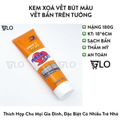 Kem Xoá Vết Bút Màu, Vết Bẩn Trên Tường Nhà Chai Tẩy Làm Sạch Vết Bẩn Trên Tường 180g