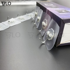 Móc Treo Dính Tường Siêu Chắc 6x6cm - Inox Không Gỉ, Tải Trọng 5kg, Nhựa Trong Suốt