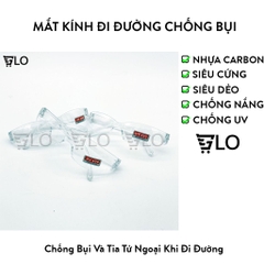 Mắt Kính Bảo Hộ Đi Đường Trắng Trong Cho Bé - Bảo Vệ Đôi Mắt Trẻ Em Toàn Diện
